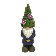 Design House 395855 Indoor/Outdoor Gnome with Topiary Hat Figurine Statue for Garden Patio Home & Office Décor Housewarming Gifting Birthdays
