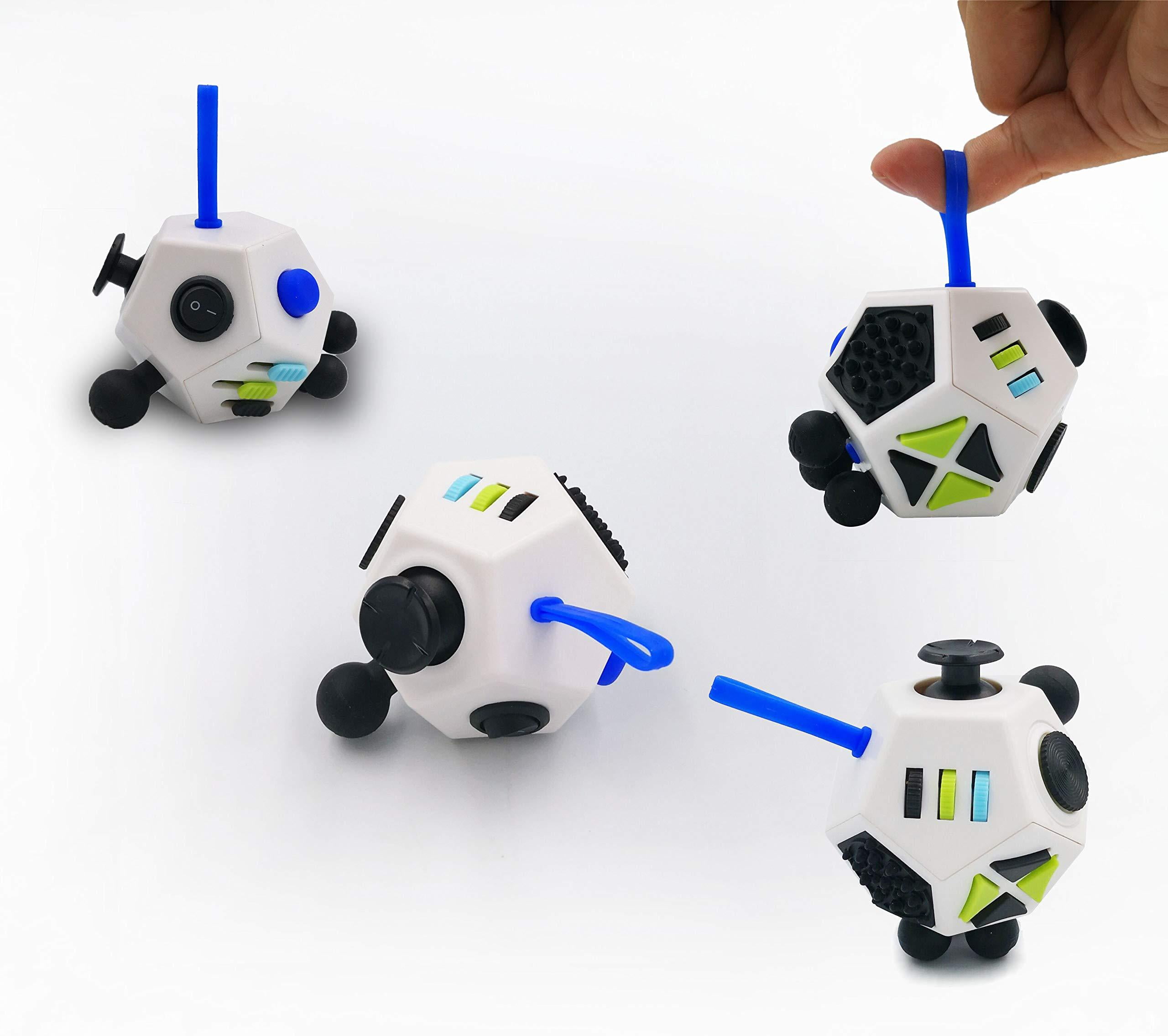 Fidget Dodecagon 12 Side Fidget Cube Relieves Stress And Anxiety Anti Depression Cube For Children And Adults With Adhd Add Ocd Autism White White Walmart Com Walmart Com