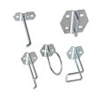thumbnail image 1 of OULII 1Set Peg Board Hook Silver Metal Tool Hanging Hook for Garage Storage Organizer, 1 of 8