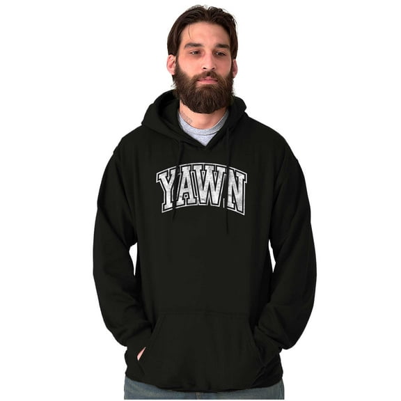 Funny Sleep Varsity Athlete Yawn Joke Hoodie Sweatshirt Women Men Brisco Brands S