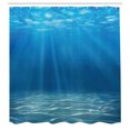 thumbnail image 3 of Ambesonne Ocean Shower Curtain, Underwater Wilderness, 69"Wx84"L, Blue Turquoise, 3 of 5