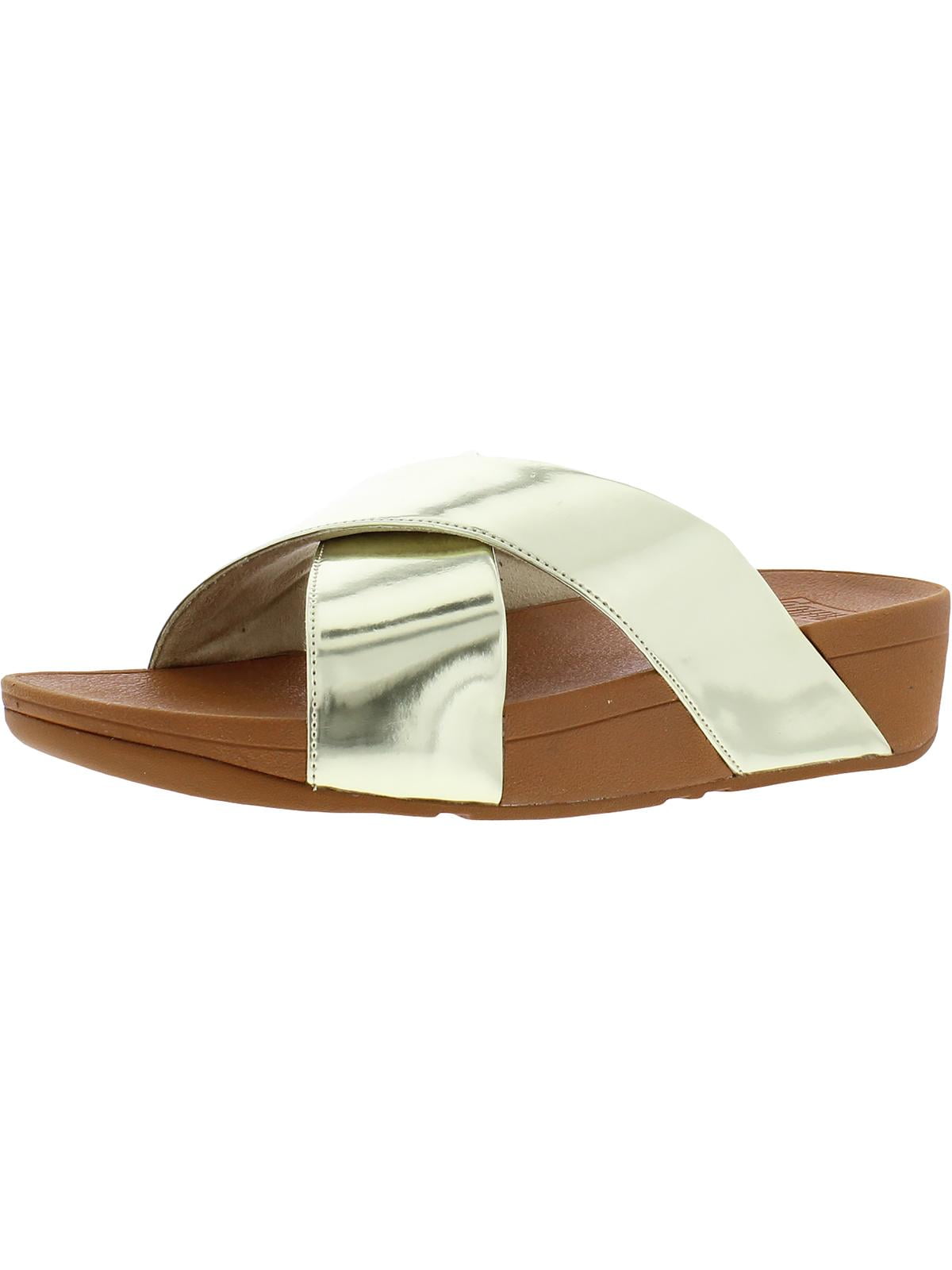 FitFlop Lulu Cross Slide Women's Toning Sandal Shoes Gold Size 9 -  Walmart.com