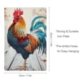 thumbnail image 2 of JEUXUS Rooster Wooden Floor Iron Art Wall Hanging 8*12in 8x12in, 2 of 7