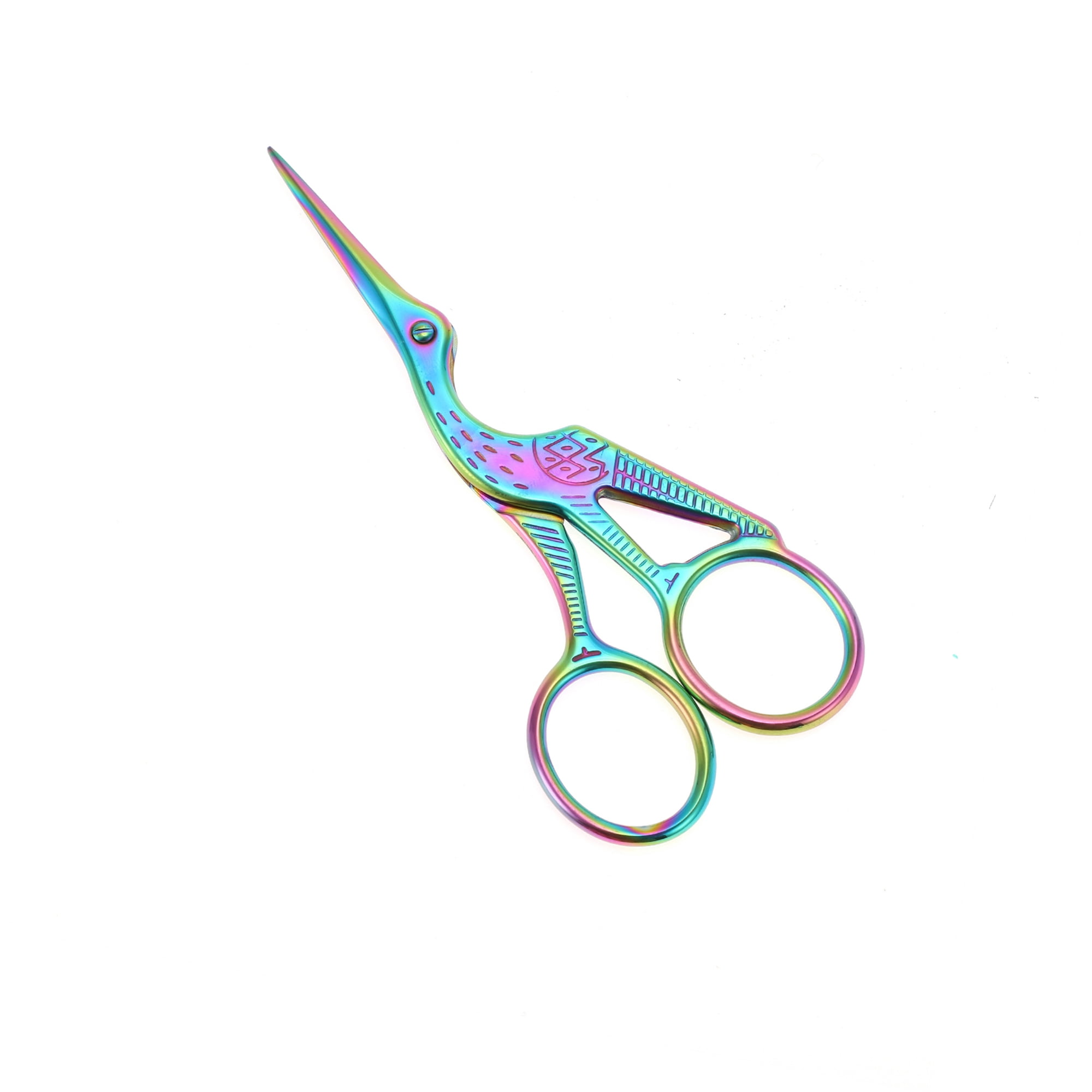 Unique Bargains 1 Pc Big Crane Scissors Facial Hair Parlor Assorted Color