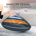 thumbnail image 4 of Yayeee Pillowcase Queen Size Set of 2 Satin Wrinkle Resistant Pillow Case, Navy Blue Stripes, 4 of 7