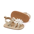thumbnail image 5 of Zshosam Toddler Water Shoes Infant Baby Boys Girls Summer Beach Sandals Non Slip Soft Rubber Sole Toddler Outdoor Closed-Toe First Walker Shoes Size 4,(Gold Infant 4), 5 of 7