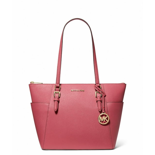 Bolso Michael Kors Charlotte, grande en la parte superior, con cierre, color azul claro
