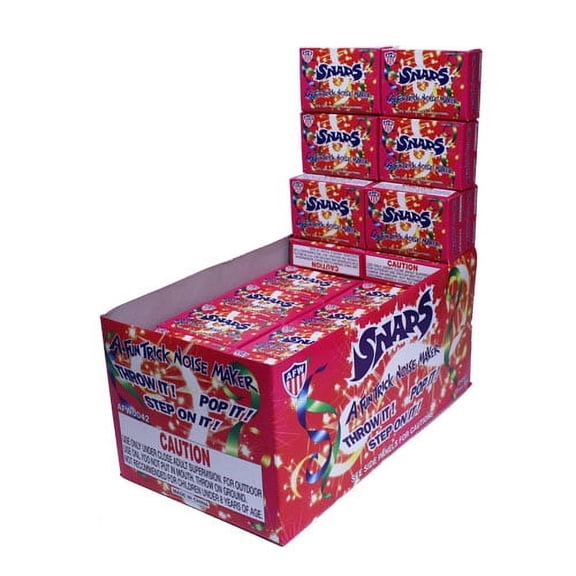 Party Snappers,  Pop Pop Snapper Throwing Poppers - 50 Boxes (2500  Count)