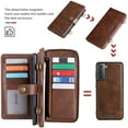 thumbnail image 3 of Compatible Galaxy S9 Plus Wallet Case Flip Wallet Magnetic Detachable 2-in-1 Leather Card Holder (with 13 Card Slots) Kickstand Multifunctional Cross Body Wallet Phone case, 3 of 8