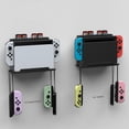 thumbnail image 3 of Support Mural pour Nintendo Switch et Kit de Support Mural en Métal OLED pour Switch avec 32 Boîtes de Rangement pour Cartes de Jeu Accessoires de Jeu, 3 of 8