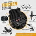 thumbnail image 5 of 19 inch Tool Box,Plastic Tool and Hardware Storage Box,Waterproof Equipment Box,Black, 5 of 7