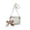 White#159, variant on Transparent Bag, Crossbody Bag, Small Square Bag, Adjustable Wide Strap, PVC Material, Travel and Security Check Ready, White, Packaging Included