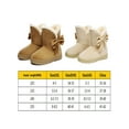 thumbnail image 2 of Julyccc Womens Warm Bow Fur Slip On Ankle Snow Boots, 2 of 3