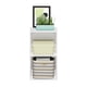 thumbnail image 4 of Librería Furinno Luder con forma de cubo de 2 niveles, color blanco, 4 of 5
