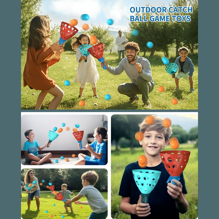 Lucky Doug Pop Catch Ball Game, 4 Launchers & 20 Balls photo 5