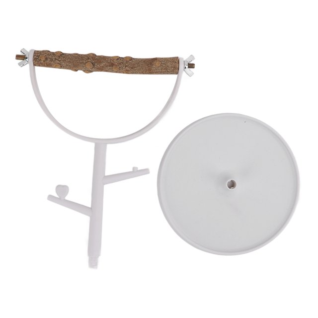 Support pour Oiseaux, Branches Simulées Griffes Perchoir d'Entraînement pour Perroquets avec Base pour Extérieur pour Intérieur