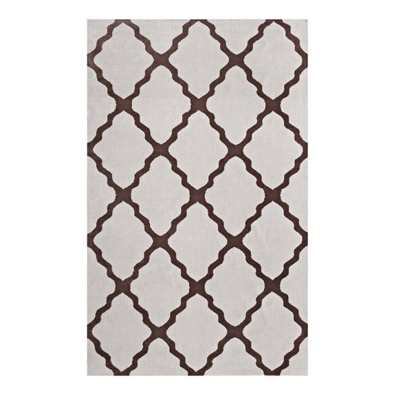 Modern Contemporary Urban Design Living Lounge Room Area Rug Runner Floor Carpet, Fabric, Multi Brown