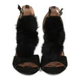 thumbnail image 4 of New Women Heart.Thentic ELENA-10 Faux Suede Peep Toe Pom Pom Block Heel Sandal, 4 of 7