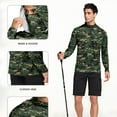 thumbnail image 5 of Mifsaly Lightweight Zip Up Hoodie Men Upf 50+ Sun Protection Shirts Camouflage Lightweight Summer Hoodies Hunting Outdoor Sweatshirt with Mask M, 5 of 7