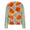 thumbnail image 4 of Amzcrzy Veste en Polaire Mode Femme Cardigan Imprimé Veste Décontractée Mode Manches Longues Col Haut/chemise Veste à Capuche Décontractée pour Femmes Hauts à Manches Longues pour Femmes, 4 of 5