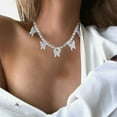 thumbnail image 1 of Fiudx Collar En Cristal, Gigantesco En Imitación, Cadete En Suéter Duradero, Acabado Brillante Similar Al Diamante, Joyería Elegante En Moda, Ideal En Bodas, Accesorio En Mujer, Oportunista En Person, 1 of 2