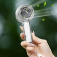 thumbnail image 5 of Qocolhg Handheld Fan with Light, Portable USB Rechargeable Fan with Lanyard, Lightweight Hand Held Mini Fans with LED Display and Speed Adjustment for Stylish Girl Women Kids Indoor Outdoor (Gray), 5 of 6