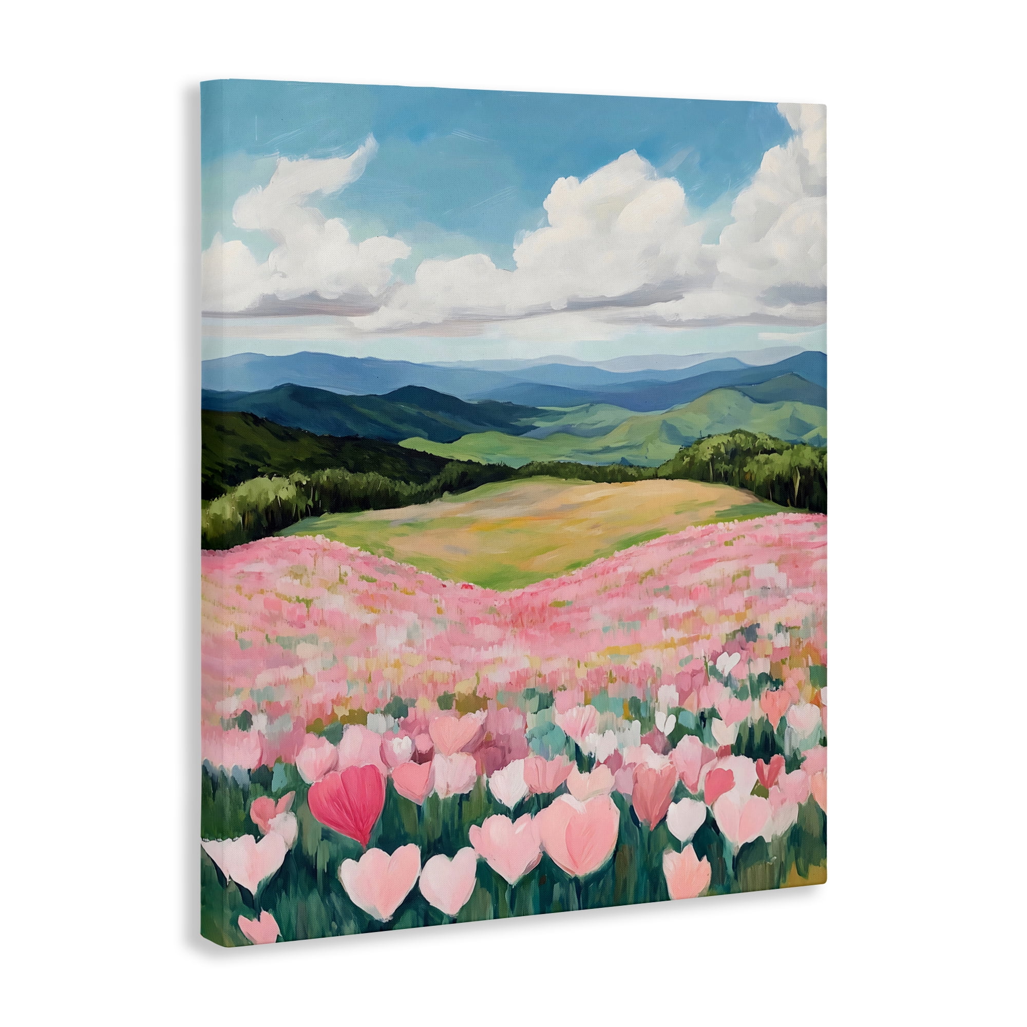 Stupell Industries Blush Pink Poppy Field Canvas Wall Art, design by The Prints Vibe