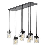 Warehouse of Tiffany 8-Light Pendant With Clear Glass Shade HM030/8