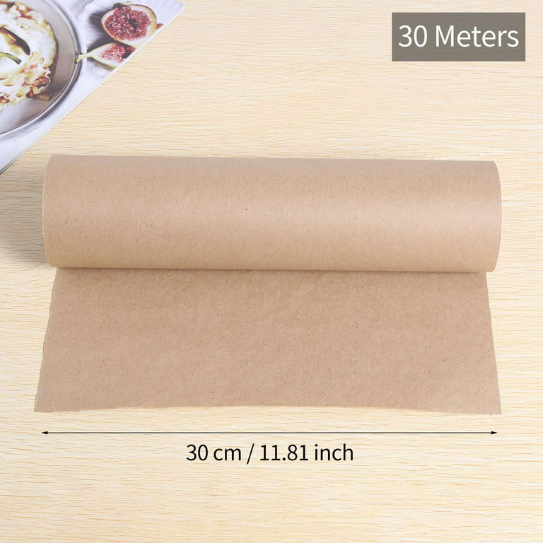 30 Meters Brown Kraft Wrapping Paper Roll for Wedding Birthday Party Gift  Wrapping Parcel Packing Art Craft 