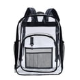 thumbnail image 1 of Mochila transparente Mochila transparente resistente Mochila transparente Mochila de plástico transparente (negro), 1 of 5
