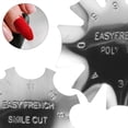 thumbnail image 3 of Silver Nail Art Template for Manicure 2Pcs Metal French Edge Trimmers Tool, 3 of 5