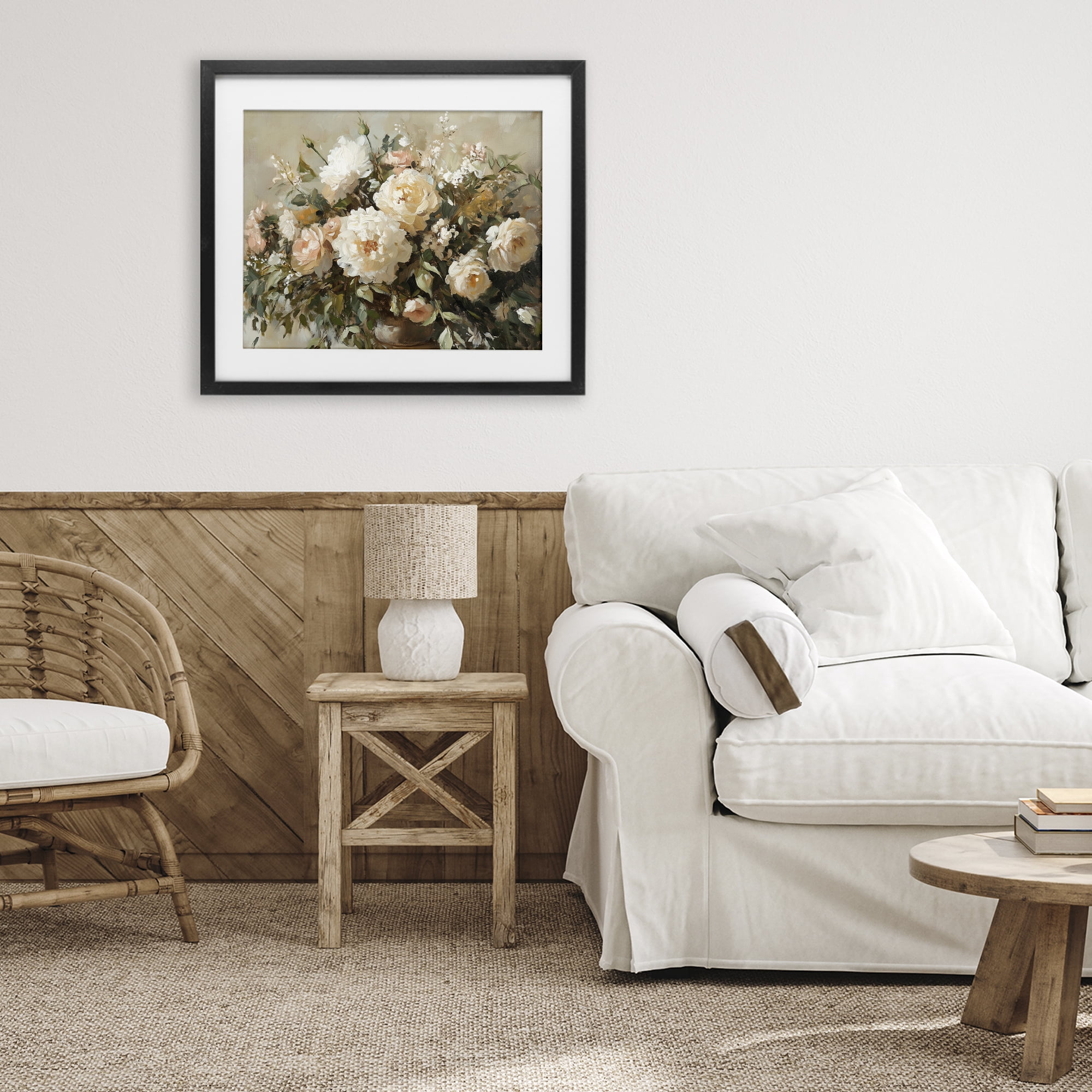 Stupell Industries Secret Garden Arrangement Black Framed Print Under Glass, design by Heidi Kuntz