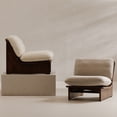 thumbnail image 4 of Moe's Home Collection Edwin Accent Chair Cream Fabric Chairs, 4 of 4