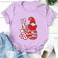 thumbnail image 2 of Pompotops T-shirt à Manches Courtes pour Femmes Imprimé Saint-Valentin Col Rond, 2 of 4