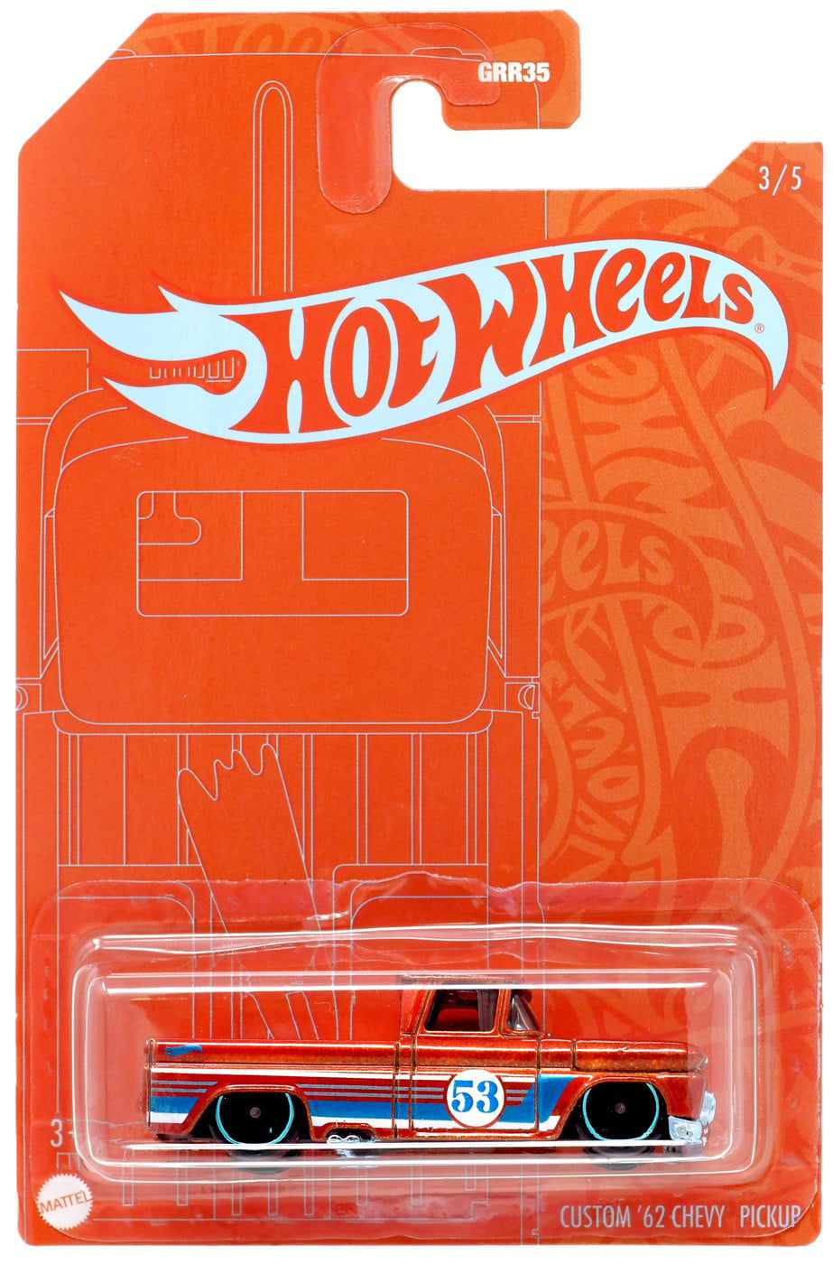 Hot Wheels Flying Customs '67 Chevy C10 Car Toy Blue for sale online 