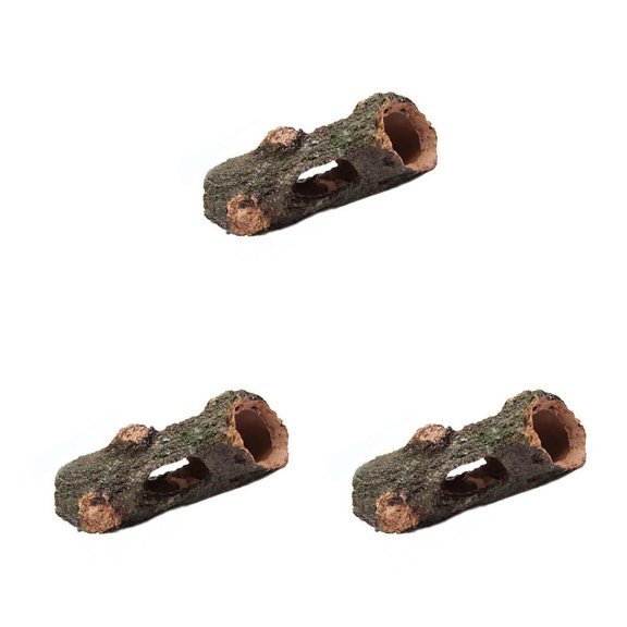 Naiovety Decoración de tanque de peces, diseño único pequeño, ahuecado, durabilidad, tronco de árbol falso, Mini paisaje, firmeza, tanques, Type1 NO1