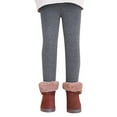 thumbnail image 2 of CHUOU Kids Girls' Lined Leggings Winter Cotton Thick Stretchy Pants Warm Winter Pants, 2 of 5