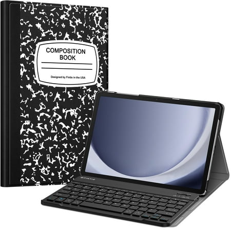 Fintie Keyboard Case for Samsung Galaxy Tab A9+ / Tab A9 Plus 11 inch 2023 (SM-X210/X216/X218), Slim Lightweight Stand Cover with Magnetically Detachable Wireless Bluetooth Keyboard, Composition Book