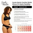 thumbnail image 4 of Carole Martin Comfort High Cut Full Coverage Womens Brief Hipster Panty Style 8002 White XLarge, 4 of 4