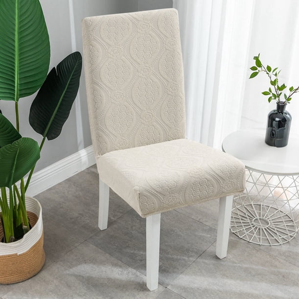 Fiudx Funda de Silla, Tela Elástica Extraíble y Lavable, Poliéster Duradero, Diseño Elegante para Banquetes En Casa, Cocina, Antideslizante, Ideal para Oficina y Sala de Estar, Fácil Mantenimiento.