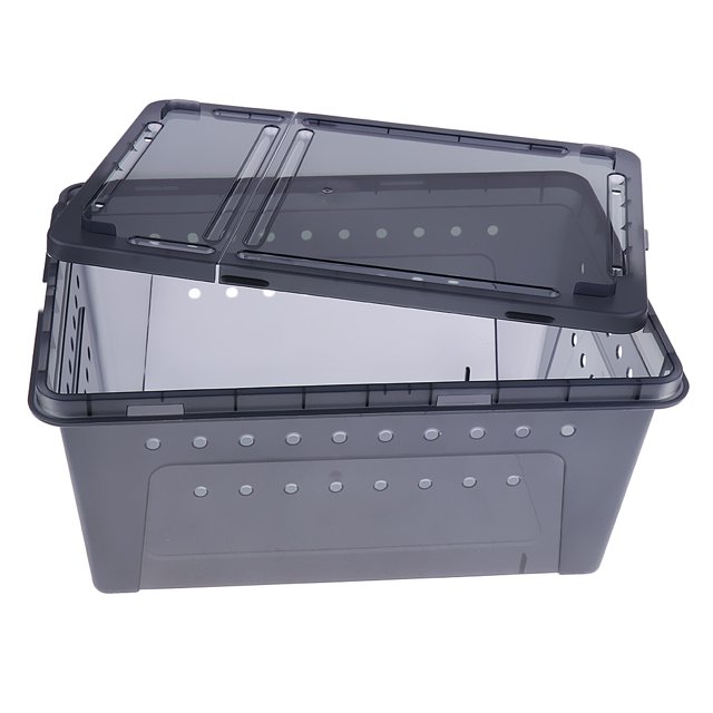 Caja de Alimentación de Tanque de Reptiles Sunnimix Estructura Moldeada 32x22x15cm