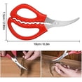thumbnail image 4 of Calary 4Pcs Seafood Scissors Crab Scissors Seafood Shears Multifunctional Crab Leg Crackers and Tools, 4 of 7