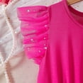 thumbnail image 5 of ATORRE Little Girls Princess DressesKids Ruffle Sleeveless Sparkly Star Print Tulle Gown Fashion Birthday Party Formal Dress 2026 Hot Pink 7-8 Years, 5 of 8