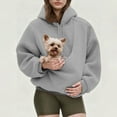 thumbnail image 2 of Hoodies for Women Hoodie Winter Warm Cat Mom Hooded Sweatshirt Funny Hoodie Hemlock, 2 of 6