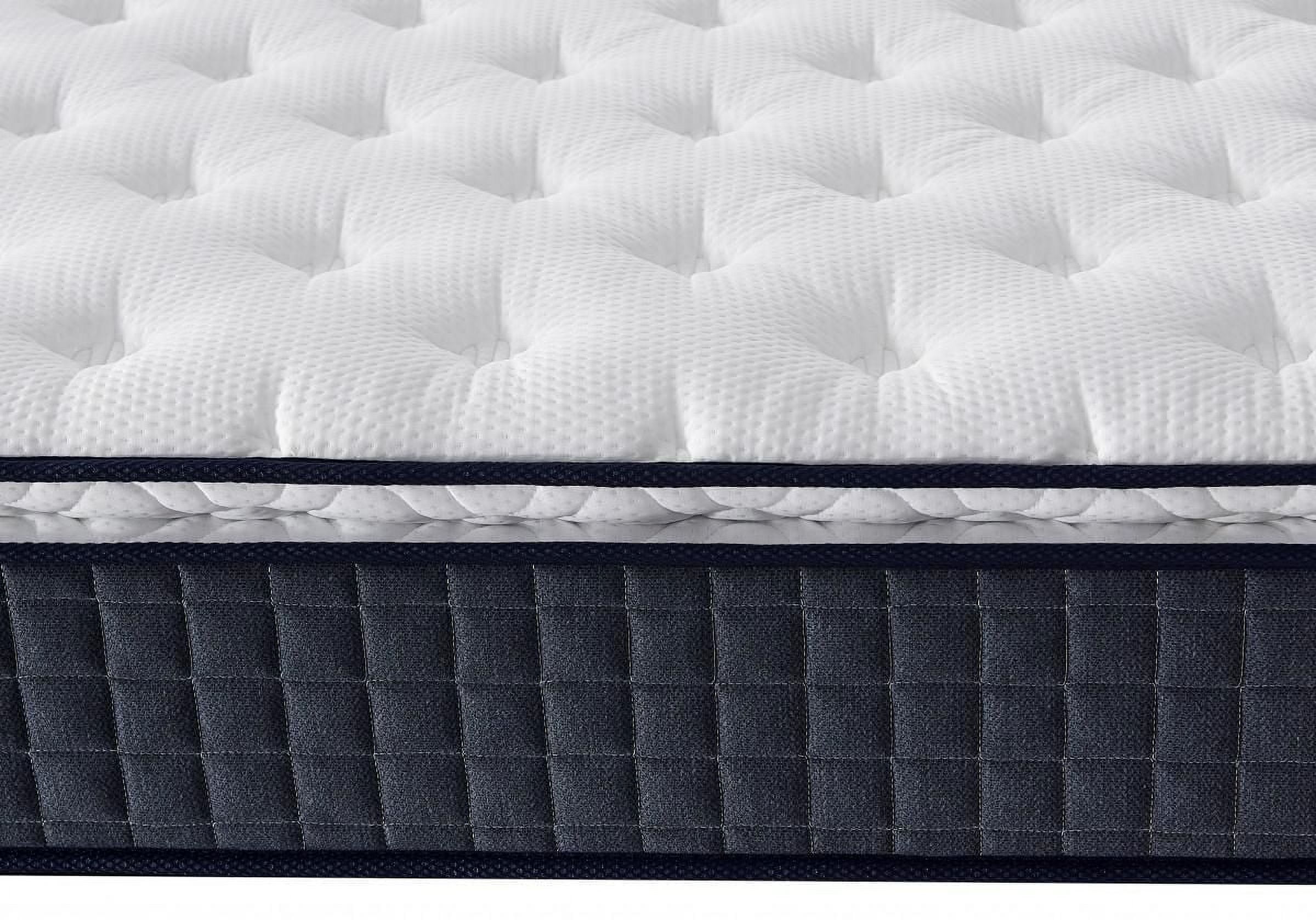 Matelas à mousse gel 11'' avec ressorts ensachés pour grand lit Cicely