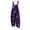 Purple, variant on JULMCOMO Cotton Linen Jumpsuits for Women Plus Size Halloween Spider Web Pumpkin Bat Printed Spaghetti Strap Jumpsuits Costume Holiday Overalls Dark Purple L