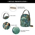 thumbnail image 4 of FORMRS Crossbody Bag for Women Quilted Travel Shoulder Cell Phone Purse with Chain Strap Handbag, Green Forest Pattern, 4 of 7