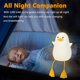 thumbnail image 5 of Luz de noche de pato para niños, linda lámpara de noche de silicona de gaviota para guardería, Abs + sil, control táctil, regulable portátil y recargable Feliz Sencillez, 5 of 5