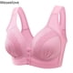 thumbnail image 4 of Sujetador con cierre frontal para mujer, lencería Sexy sin aros, Push Up, talla grande, 4 of 4