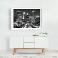 thumbnail image 3 of Minneapolis After Dark - Minneapolis Minnesota Photography Cityscape Black and White Skyline Architecture Nightlife City White Framed Wall Art Print 9 x 12 inches, 3 of 4